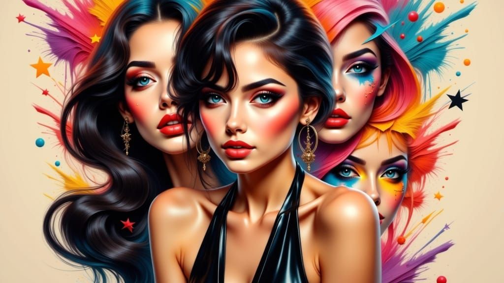 Abstract Collage Portrait