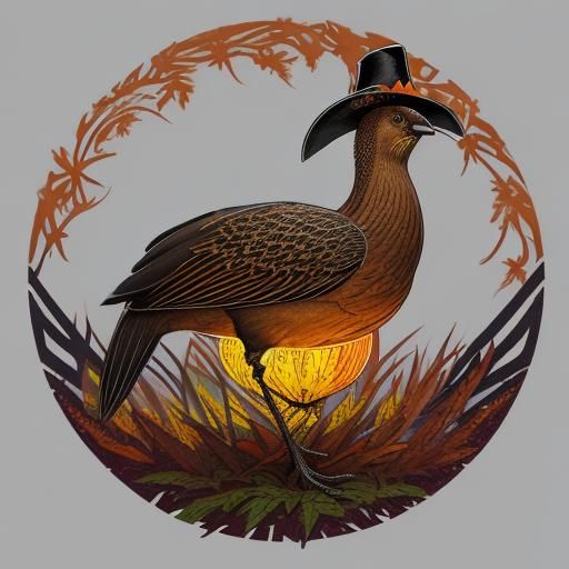 Vibrant Carved Thanksgiving Gourd Concept Art