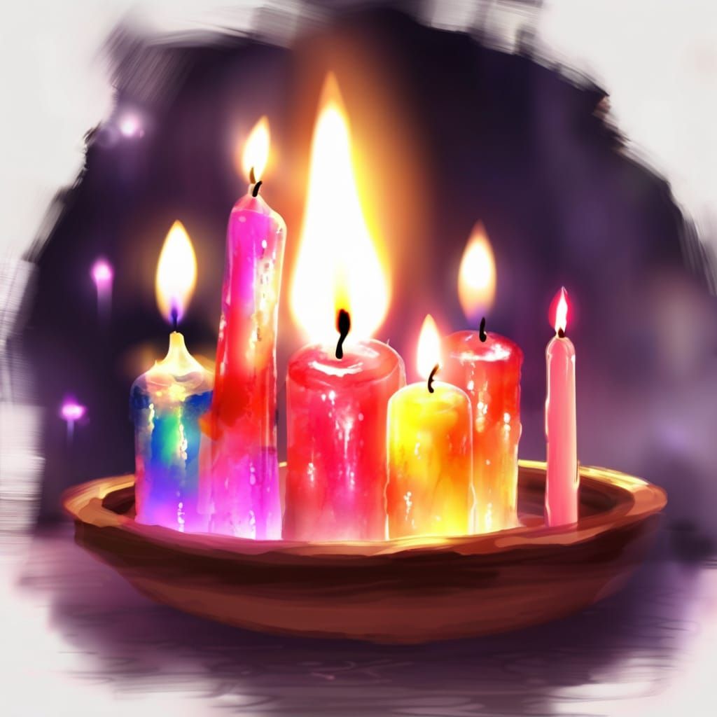 A Dreamy Portrait in Impressionist Style with Anime-Inspired...