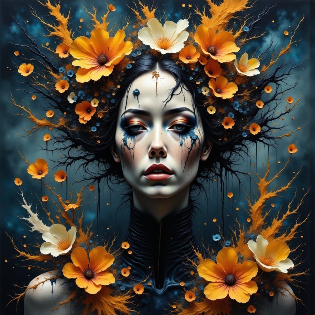 Vibrant Dreamscapes in Deep Watercolor