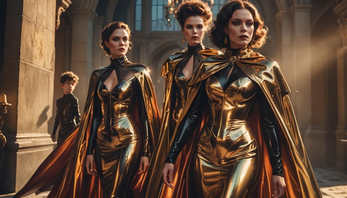 Latex Couture: Wicked Stepmother and Stepsons in High Fashio...