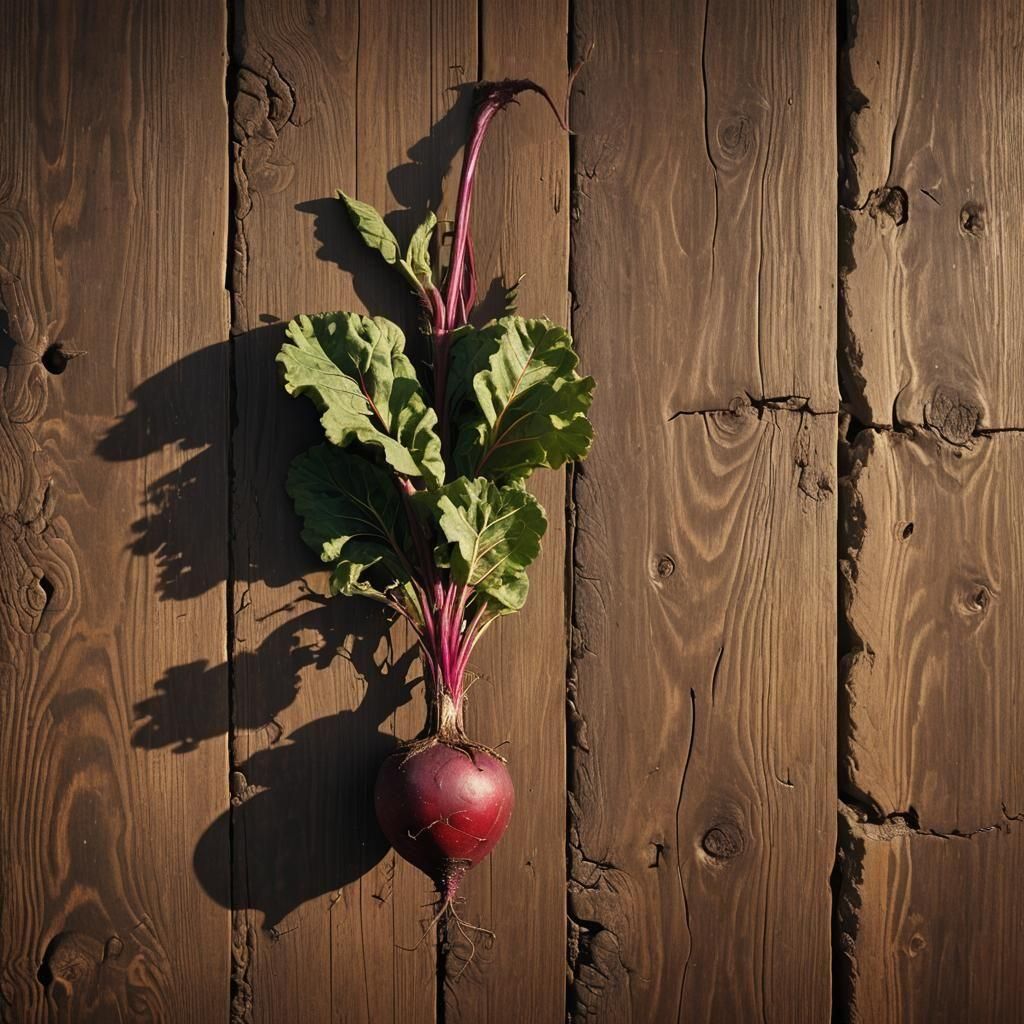 Dramatic Digital Painting of a Beetroot