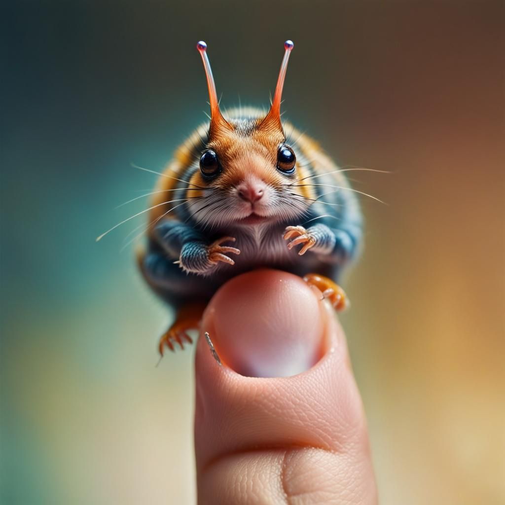 Miniature Animal in Fantastic Realism Style