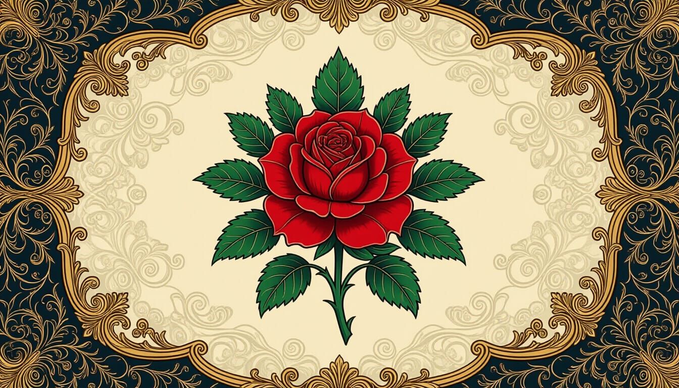Epic Tudor Rose Wallpaper Digital Matte Painting