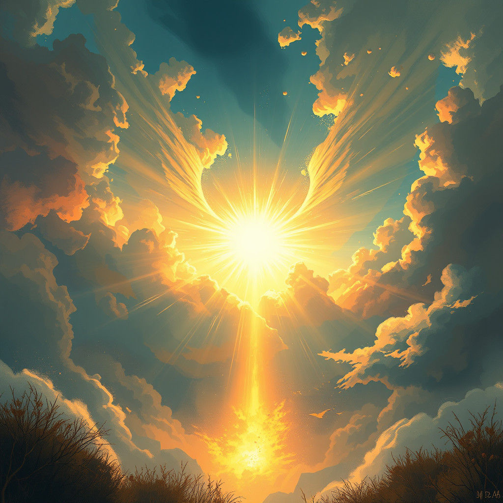 Ethereal Spiritual Realm Illustration in Fantasy Style