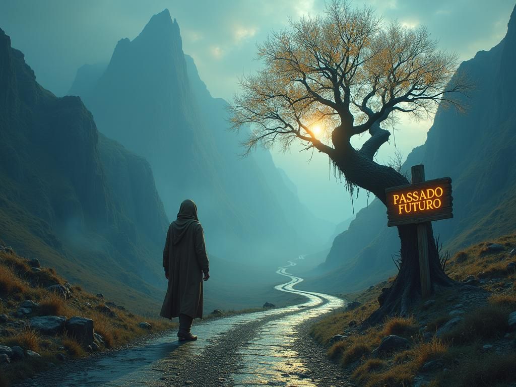 Mystical Crossroads: A Journey Between Past and Future