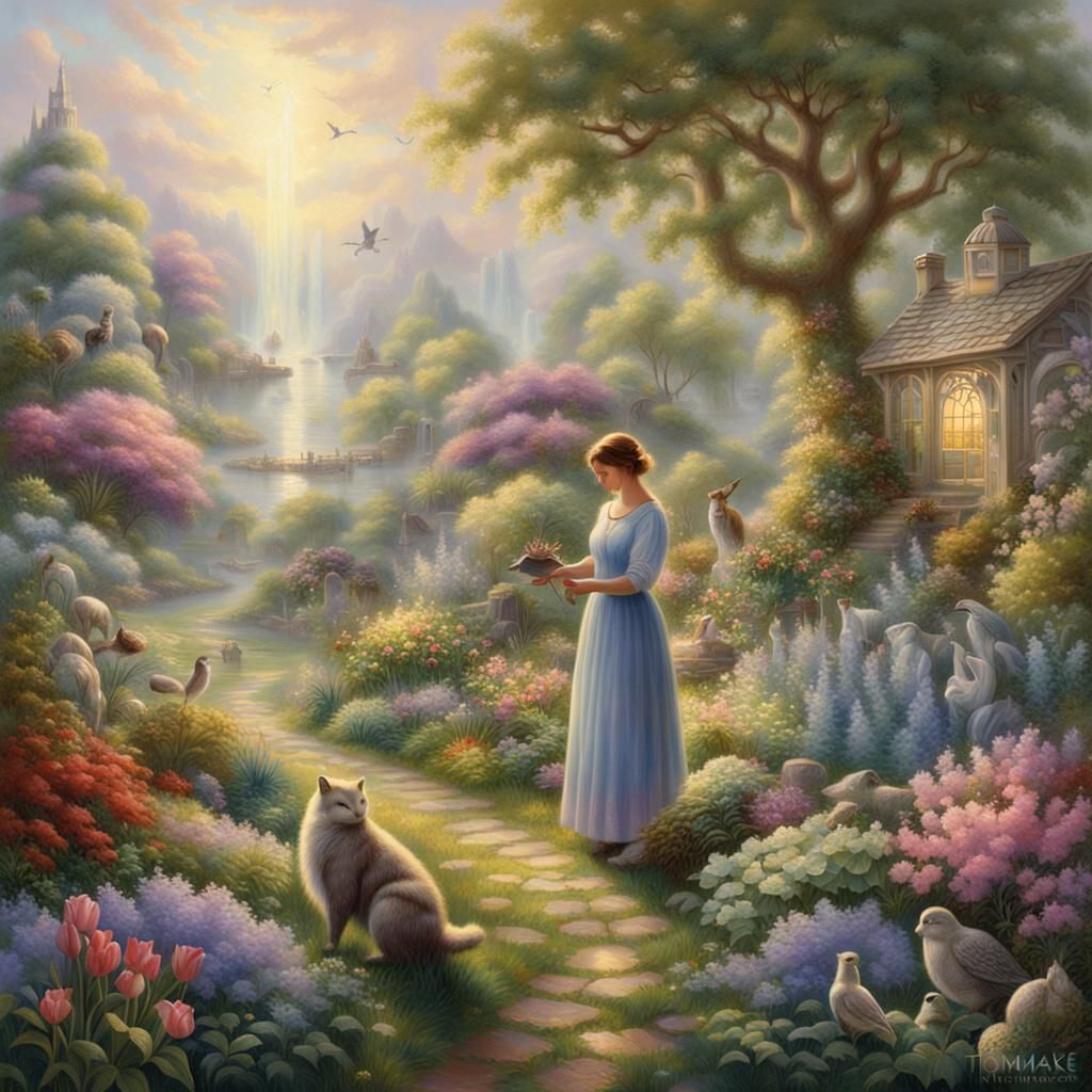 Enchanting Garden of Eden: A Hyperdetailed Fantasy