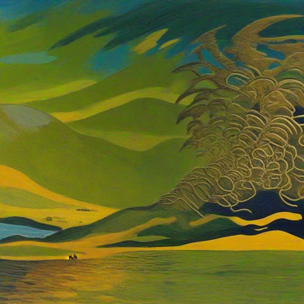 Ancient Human Figure in Natural Setting