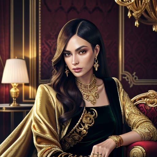 Golden Hour: VIP in Lavish Room Concept Art