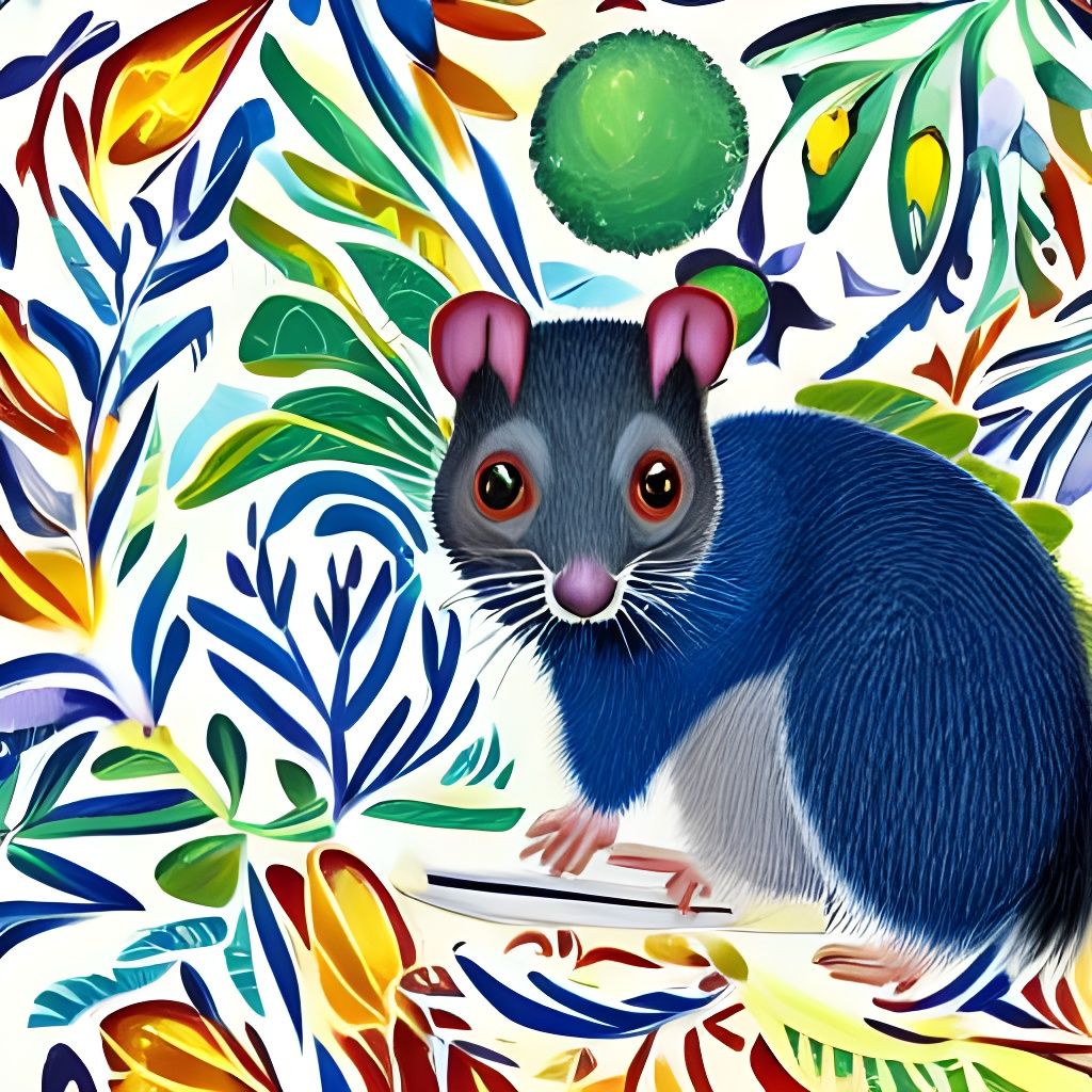 Vibrant Australian Brush Tail Possum in Suburban Setting