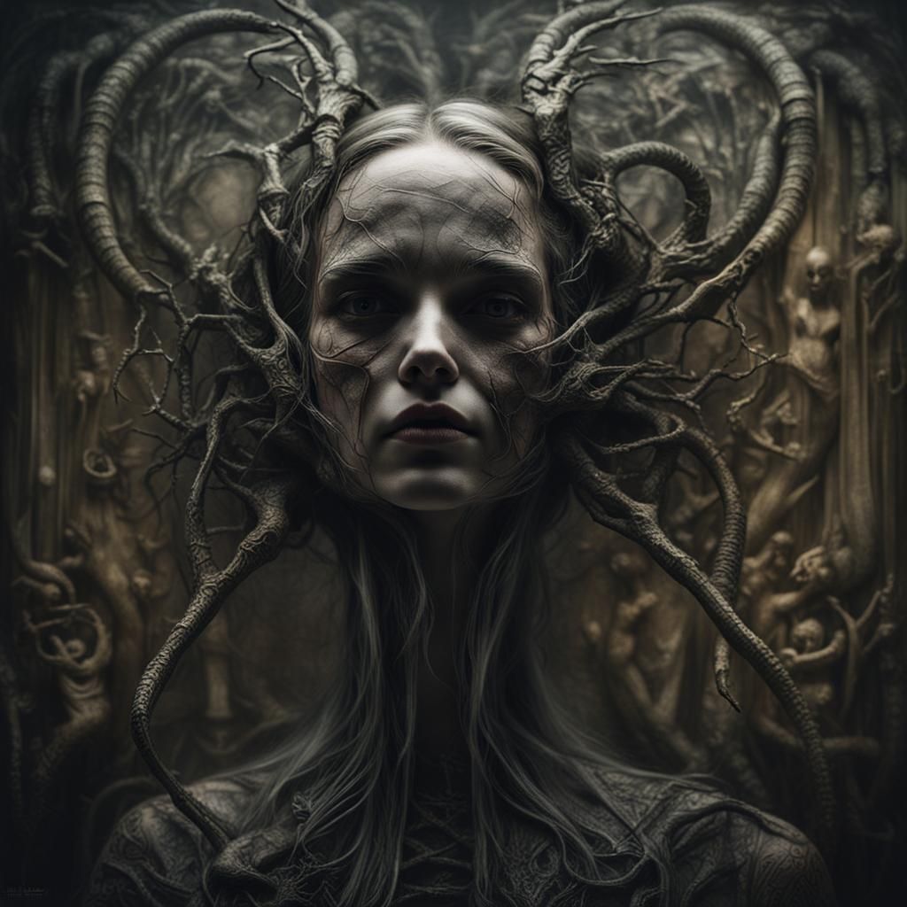 Moving Macabre Dance in Art Nouveau Style