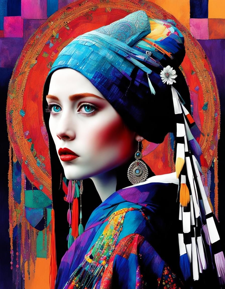 Boho Girl in Clarke Style Fantasy Digital Art