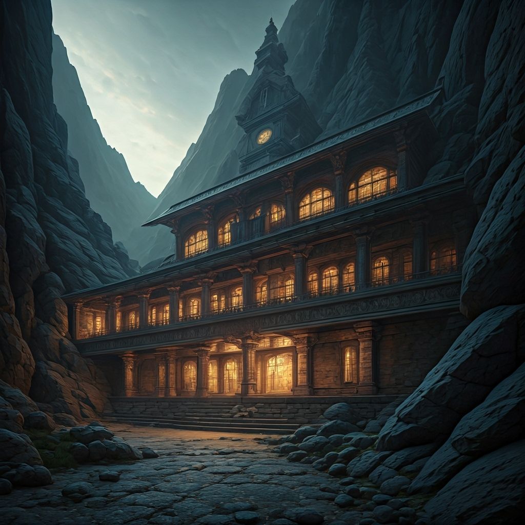 Majestic Mountain Residence in 3D Realism