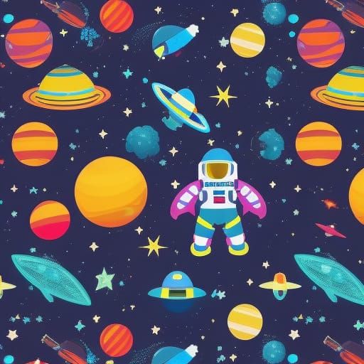 space explorer in spacesuit