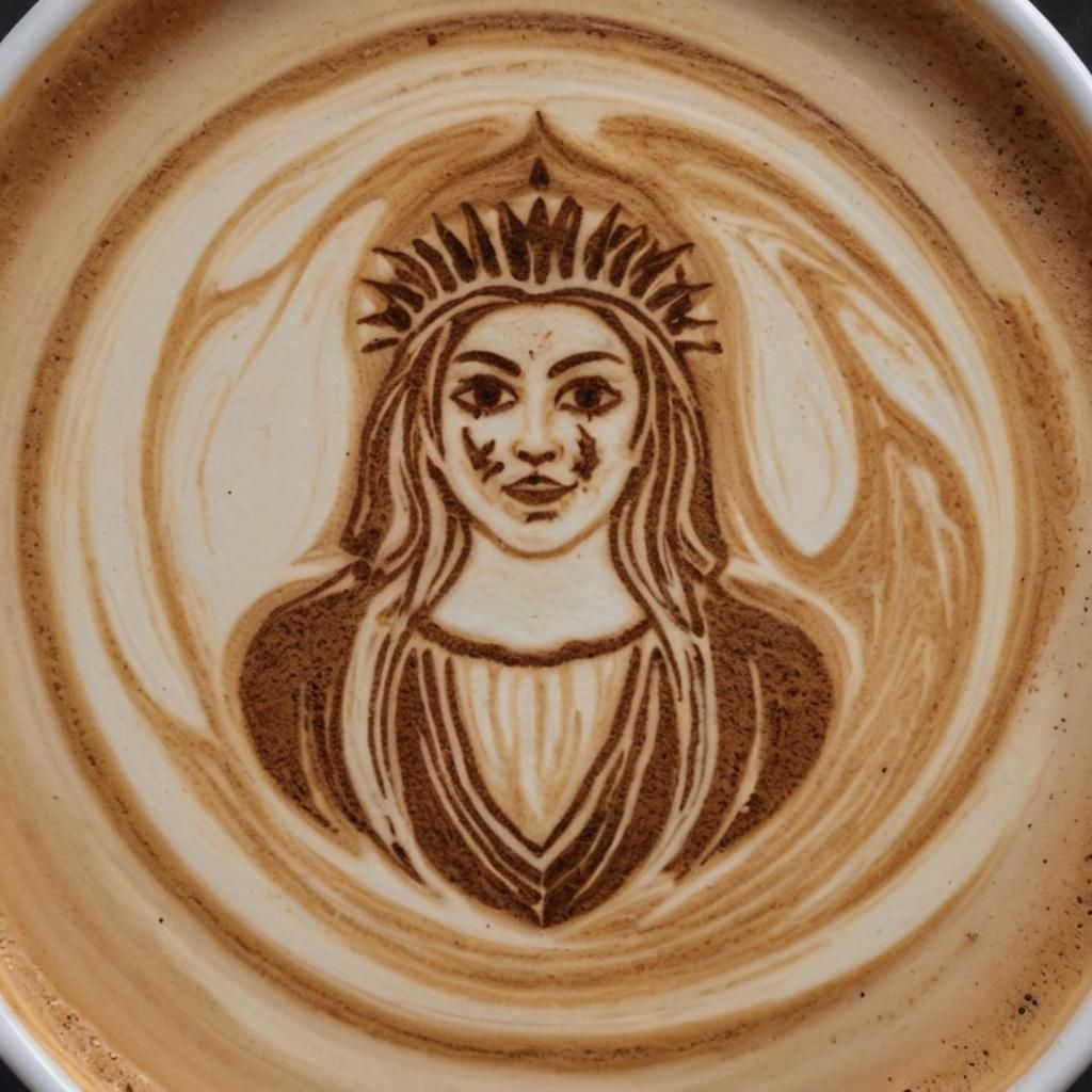Grimdark Coffee Art Masterpiece