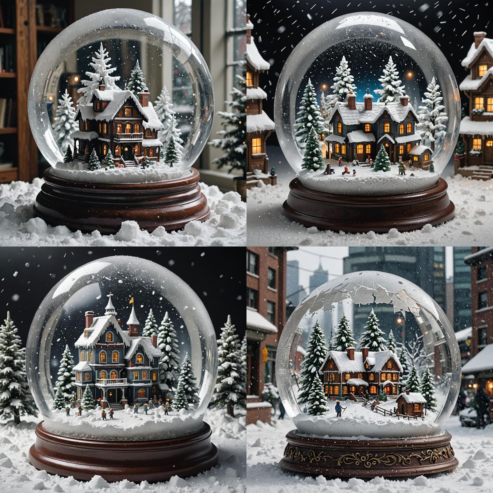 a scene inside a snow globe after the Great Snowpocalypse wi...