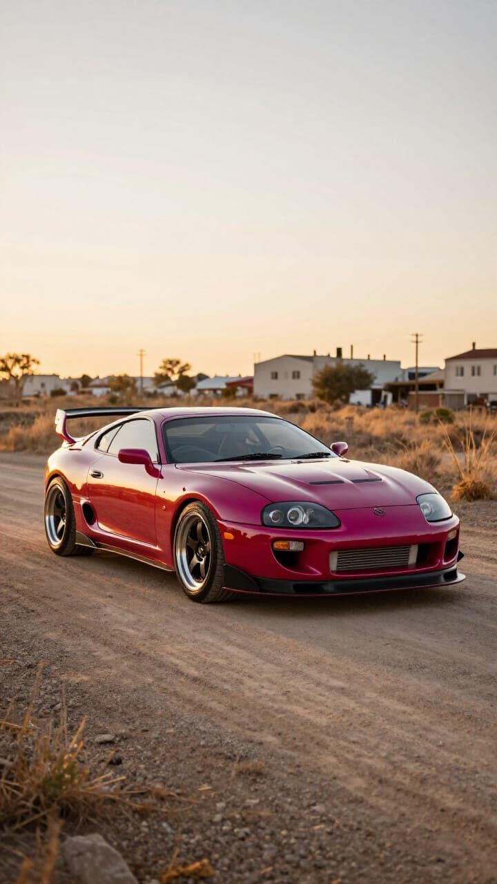1995 Toyota Supra MK4 Super-Tuned on Dusty Road