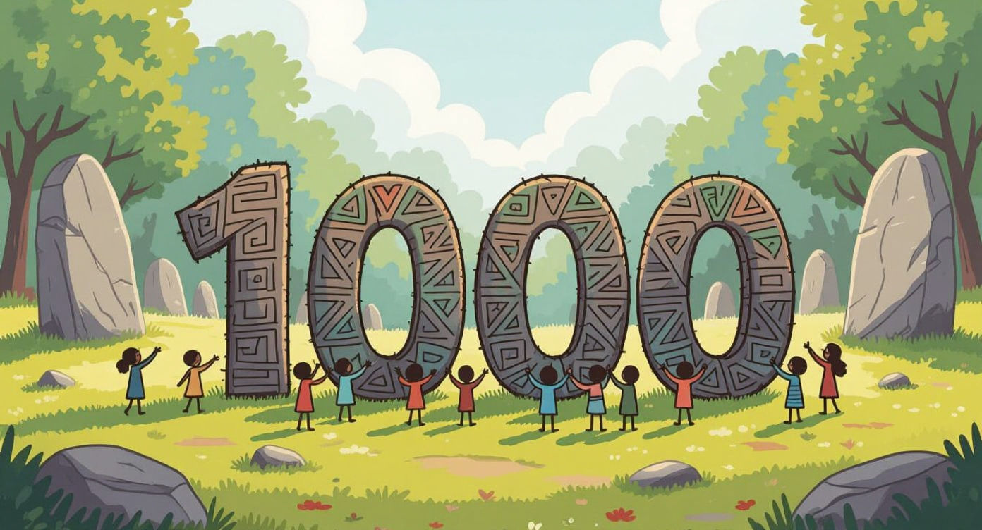 Megalithic Number 1000 Zentangle Celebration