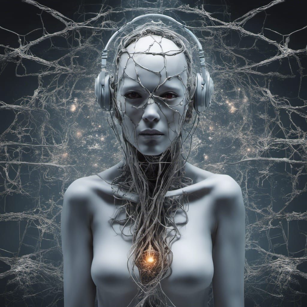 Dystopian Society Controlled by Virtual Reality: Digital Art