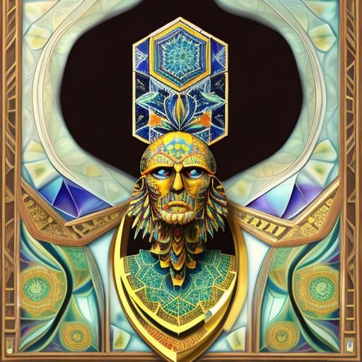 High Resolution Kaleidoscope Fractal Mandala