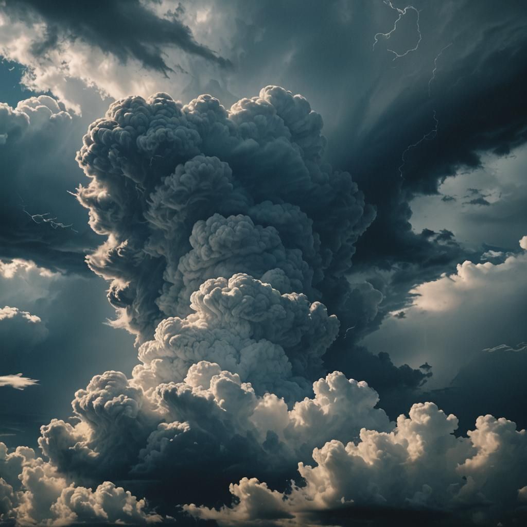 Dramatic Storm Clouds in Cinematic Style