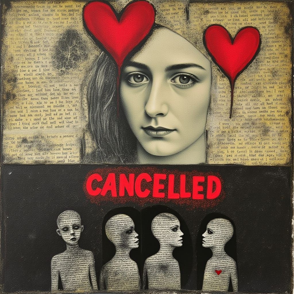 Mixed Media Companionship With Matching Scars