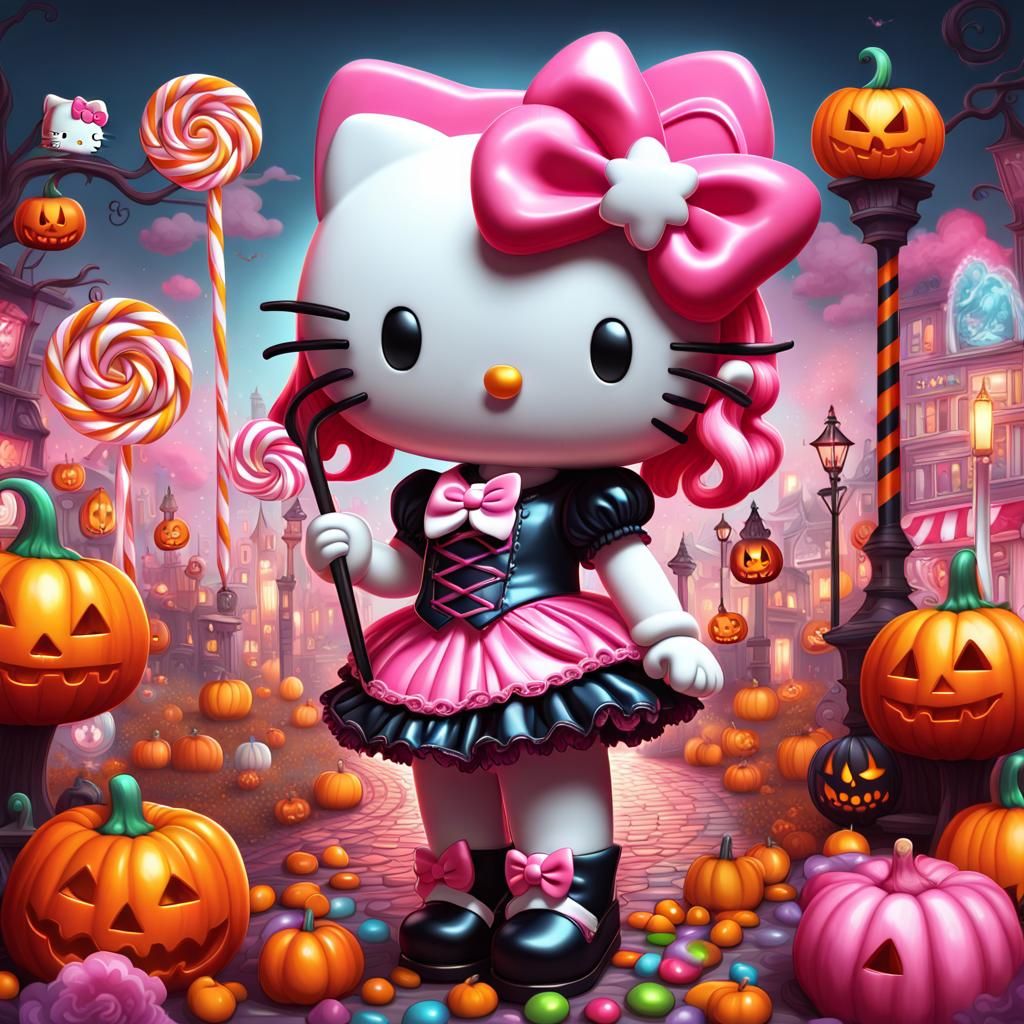 Hello Kitty Halloween in a Candyland Wonderland