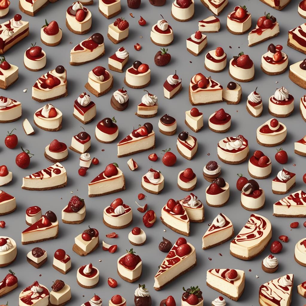 Realistic 3D Render of a Delicious Cheesecake
