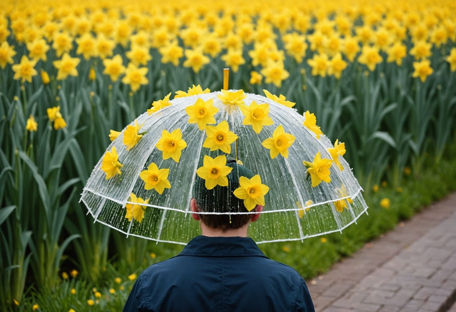 Daffodil Hat Rain Protection