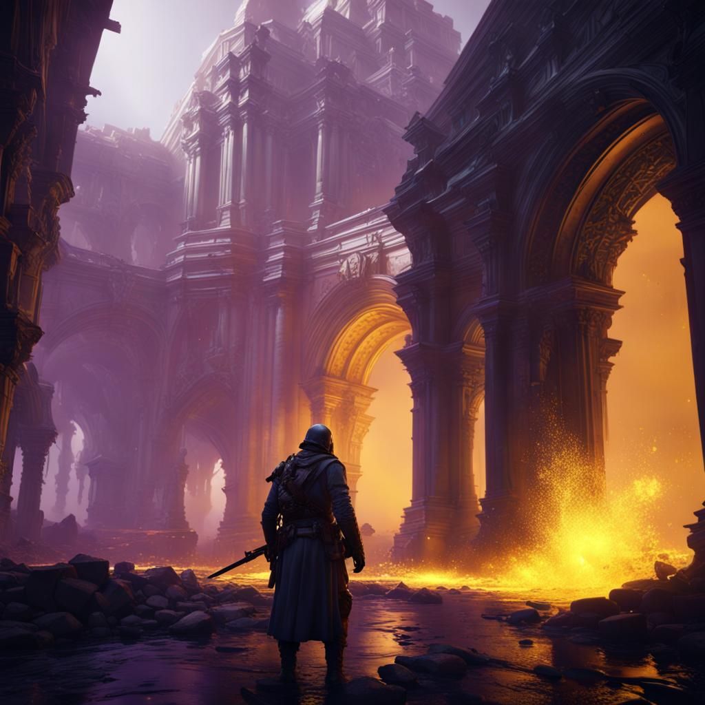 Dark Fantasy Battlefield Scene in Unreal Engine