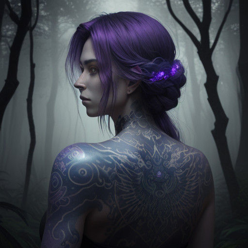 Mystical Tarot Portrait in Neo-Surrealism Style