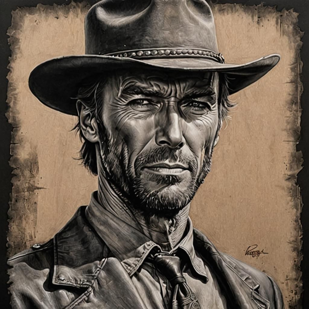 Portrait of Clint Eastwood