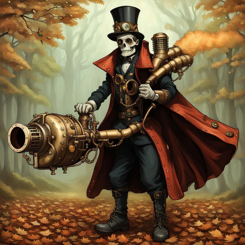 Surreal Steampunk Leaf Blower