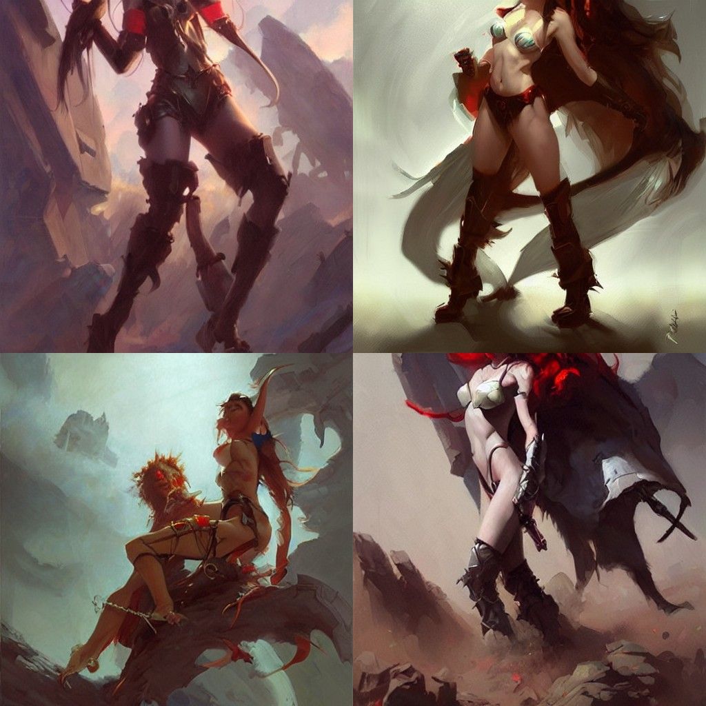 Fantasy Character Illustration in Digital Art Style