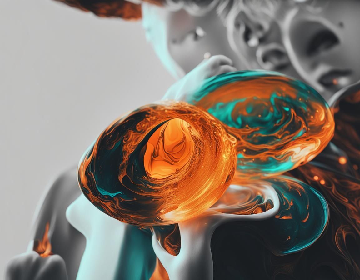 Orange and Teal Macro: A Monochromatic Expressionism