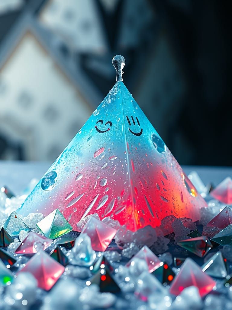 Crusty Steam Puff Drops Castle in Golden Hour Light