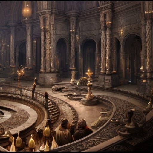 Epic Lute: Detailed Digital Matte Painting