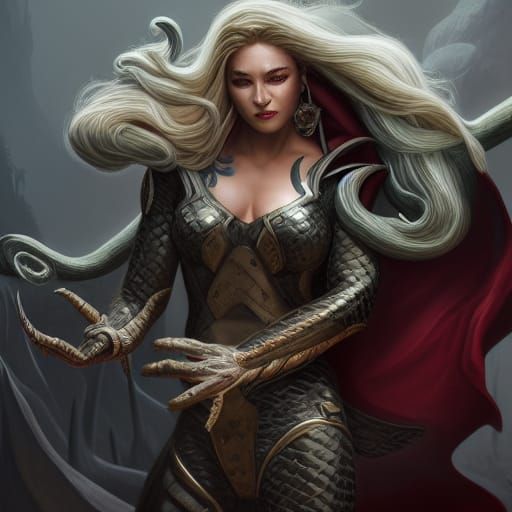 Anti-Venom Bonded Jane Thor in Detailed Matte Painting