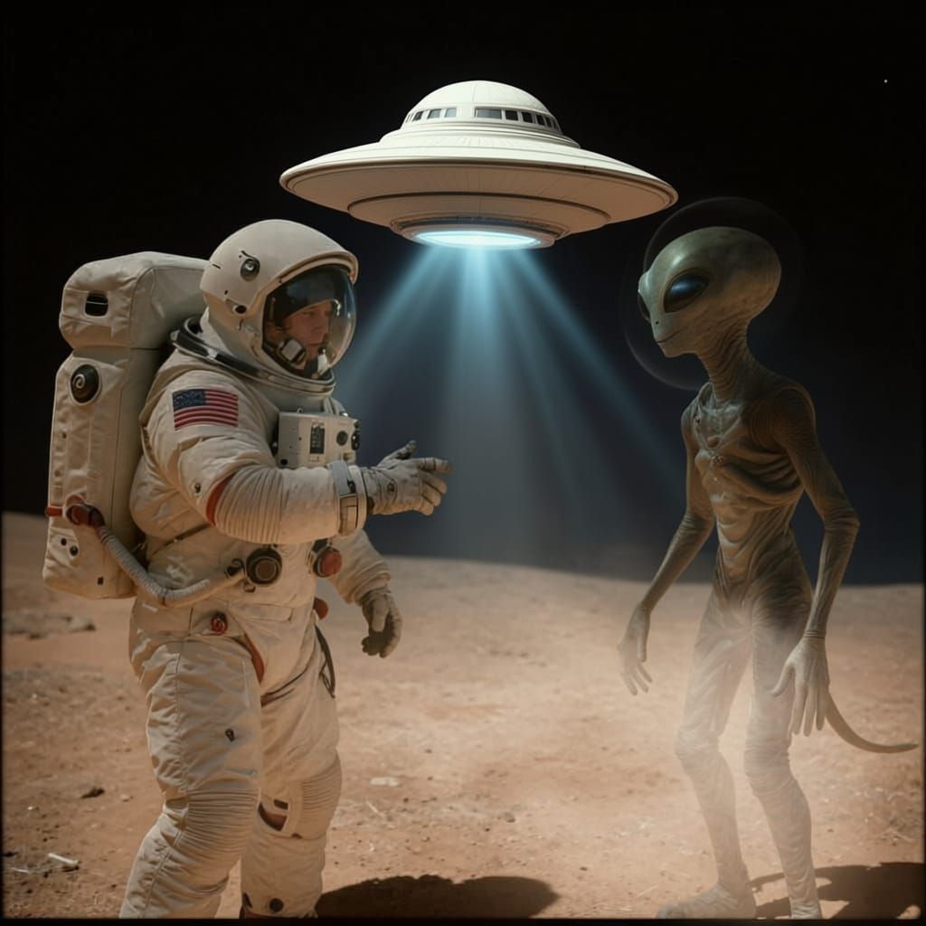 Mars Explorer Meets Martian and Alien Friends