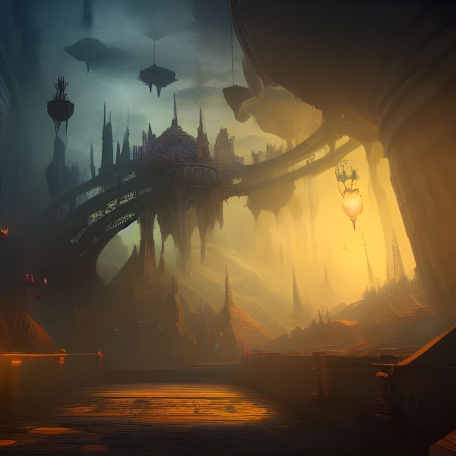 Fantastical Device in Detailed Digital Matte Painting