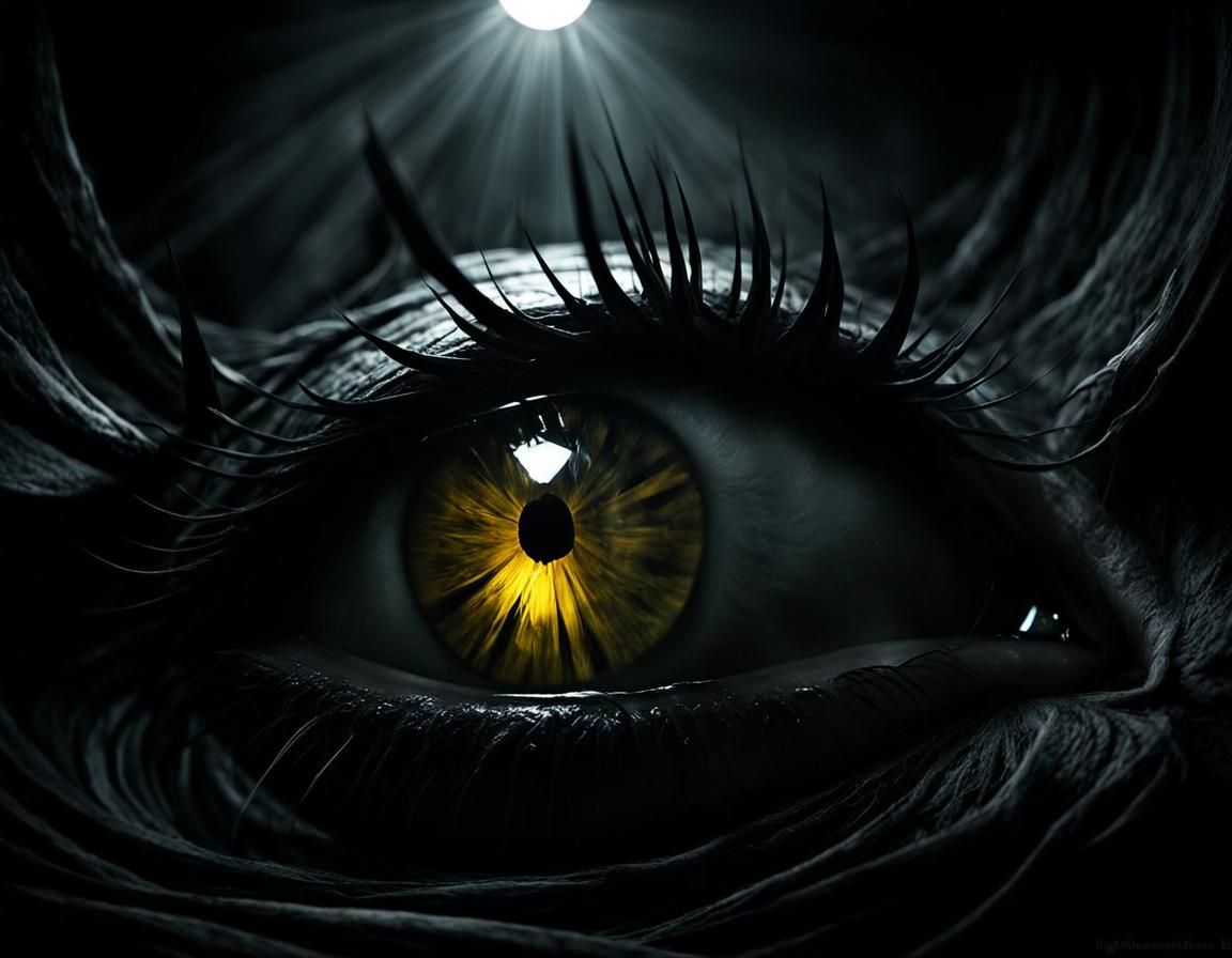 Ethereal Light Through Tenebristic Darkness