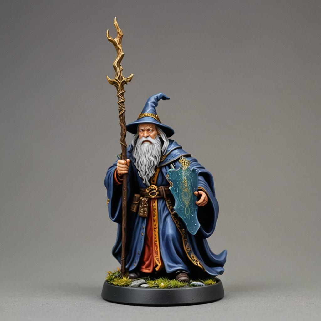 Miniature Wizard Character Design in High Detail