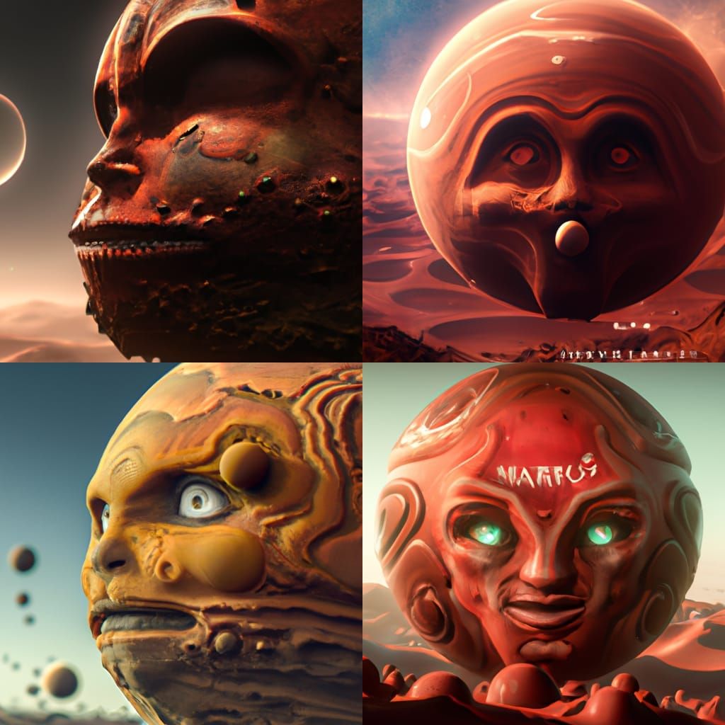 Mars with a Face: Detailed Matte Painting