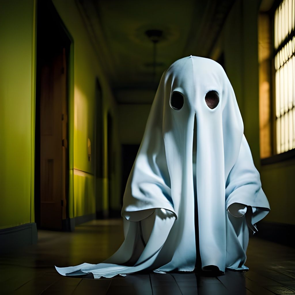 Lonely Ghost Haunts Abandoned Orphanage: Sinister Horror