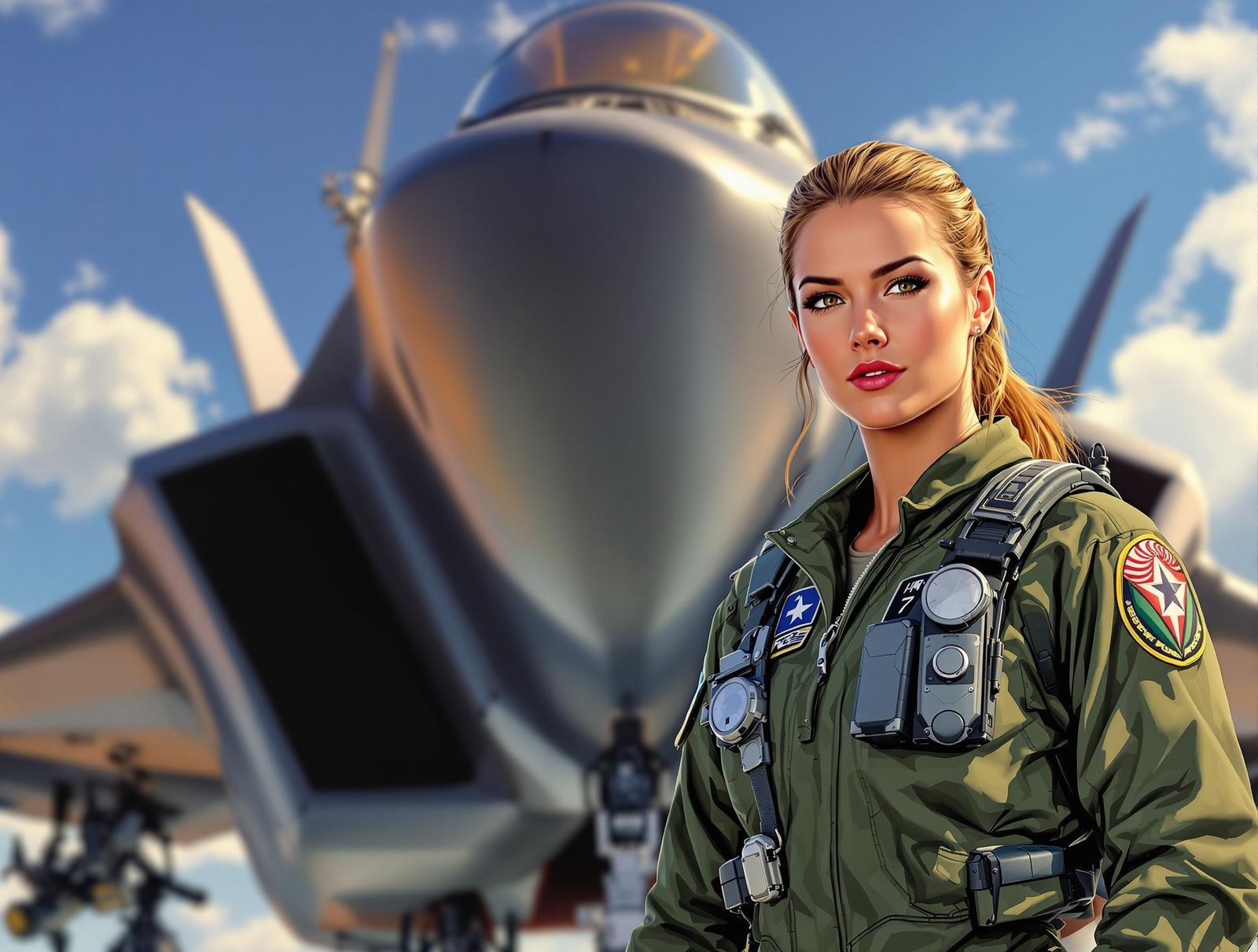 Pilot and F-22 Fighter Jet Graphic Novel