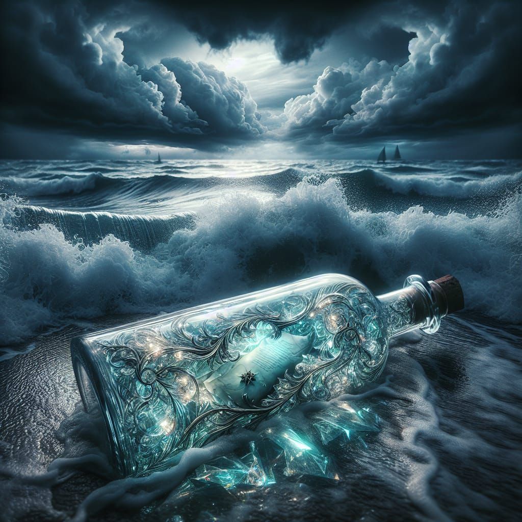 Message in a Bottle: Paranormalpunk Ocean Scene