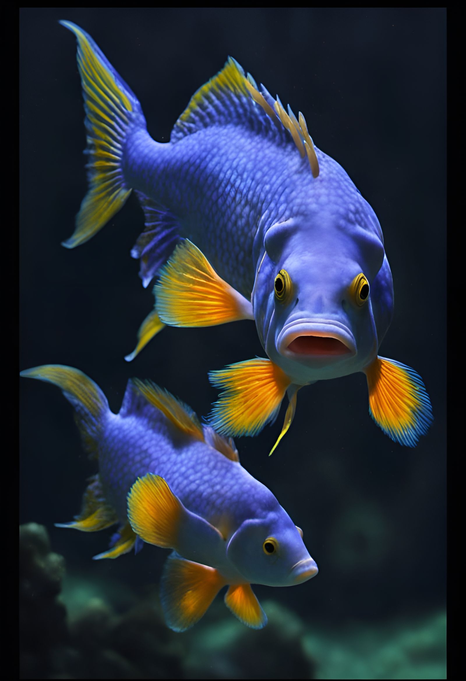 Detailed Fish Illustration in Japanese Style