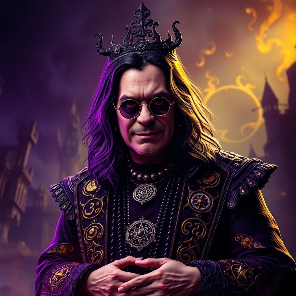 Mystical Figure in Ornate Attire: A Digital Masterpiece