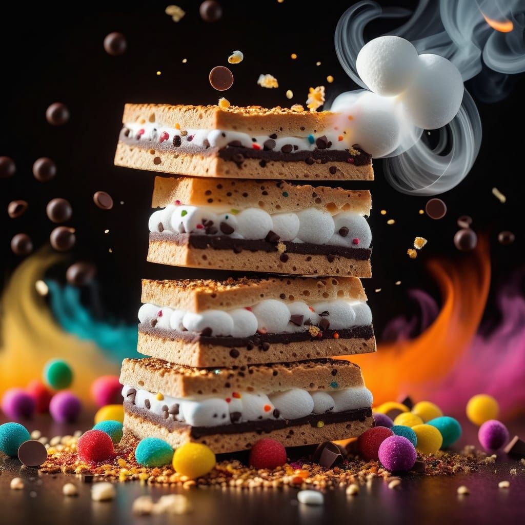 S'mores Celebration in Vibrant Colors
