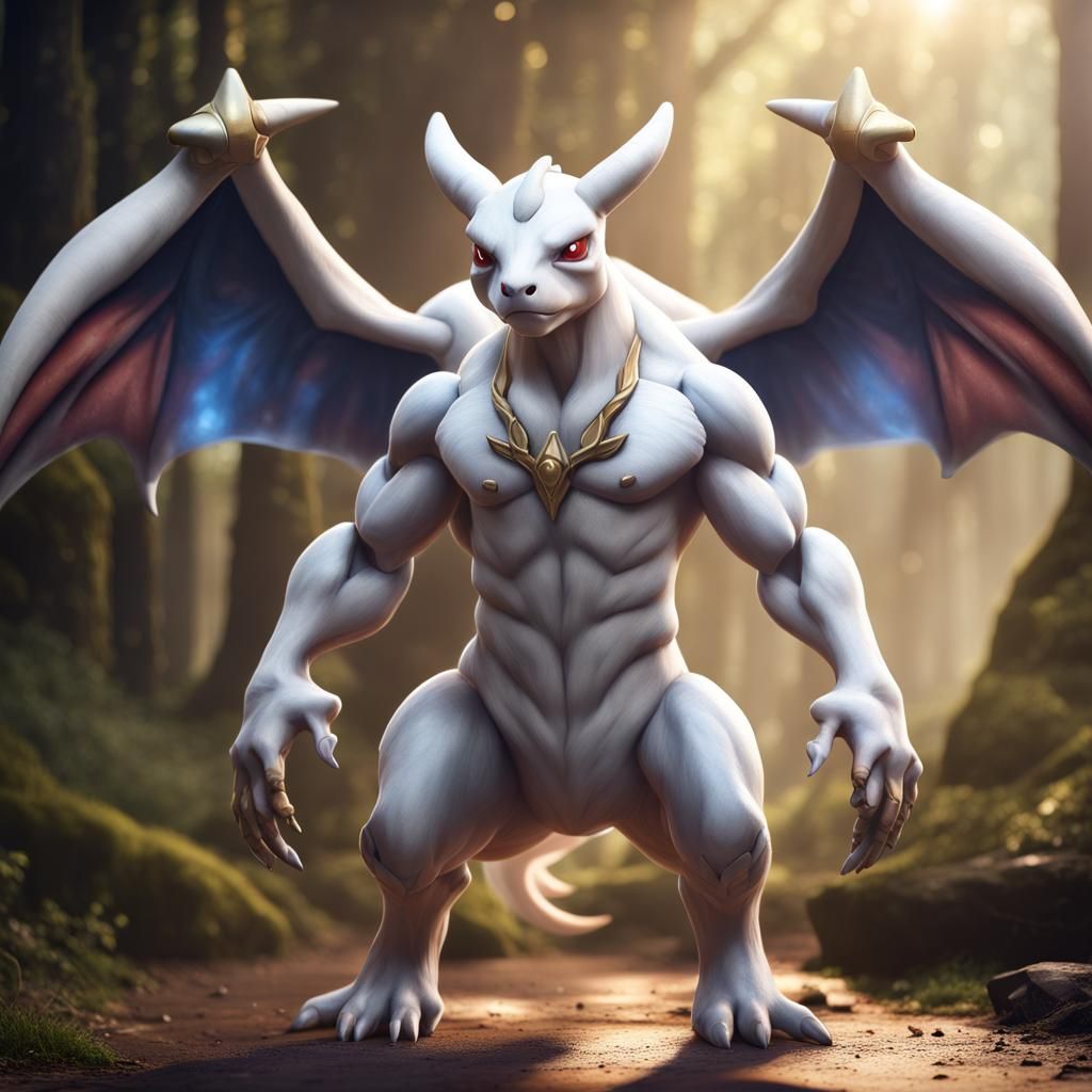 Hyperrealistic Muscular Cubone with Wings